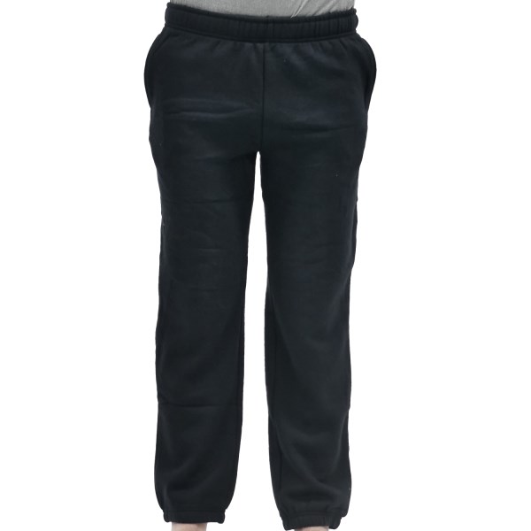 Diadora Kids Fleece Pants With Cuffs - Black
