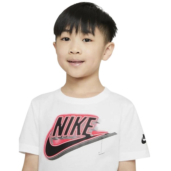 Nike Futura Light Graphic Kids Short Sleeve T-Shirt - White