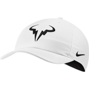 Nike Court AeroBill Rafa Heritage86 Tennis Cap - White/Black