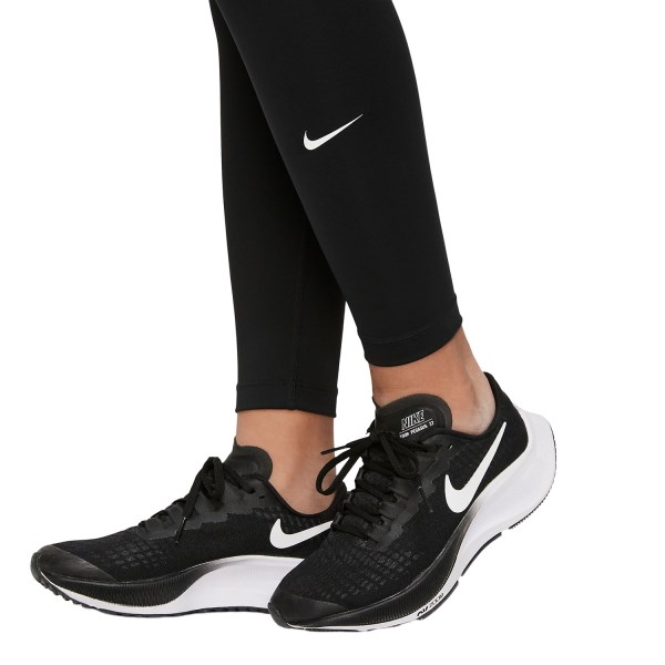 Nike One Dri-Fit Kids Girls Training Tights - Black/White | Sportitude