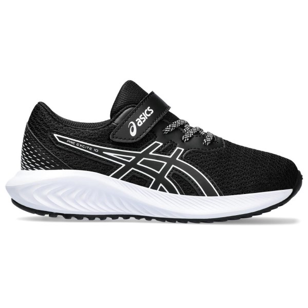Asics Pre Excite 10 PS - Kids Running Shoes - Black/White