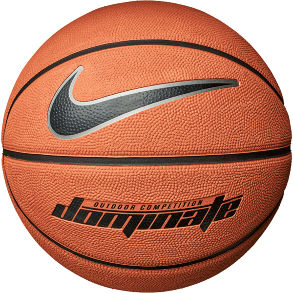 Nike Dominate Outdoor Basketball - Amber/Black/Metallic Platinum