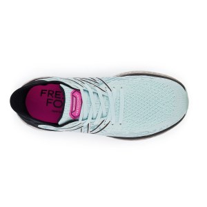 New Balance Fresh Foam 1080v11 - Womens Running Shoes - Pale Blue Chill/Black