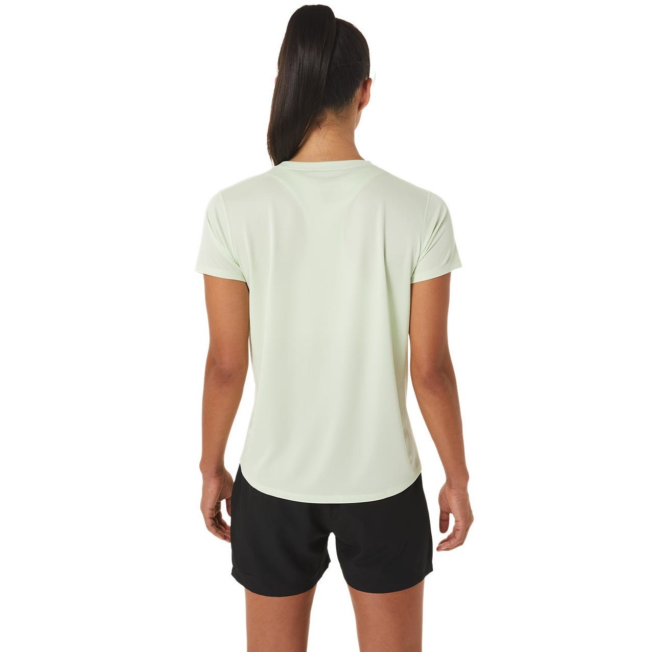 Asics Silver Womens Short Sleeve Running T-Shirt - Whisper Green ...