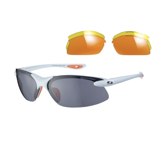 Sunwise Windrush Sports Sunglasses + 3 Lens Sets - Aqua