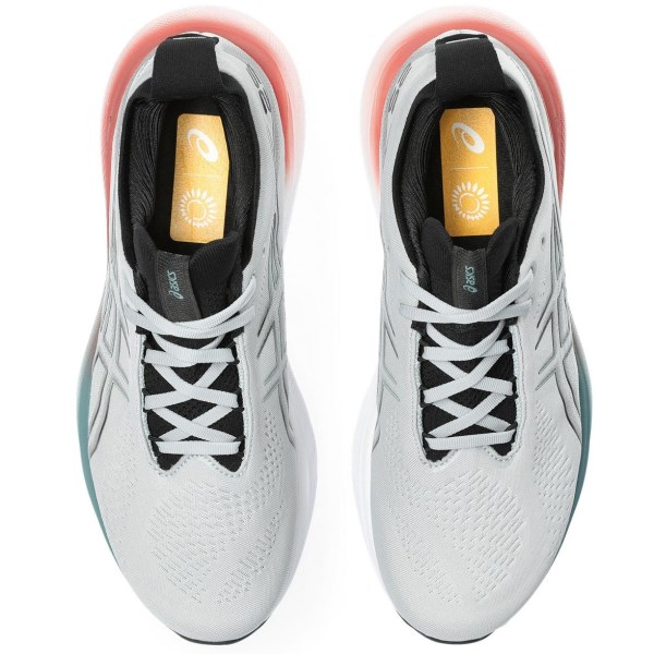 Asics Gel Nimbus 25 - Mens Running Shoes - Piedmont Grey/Foggy Teal