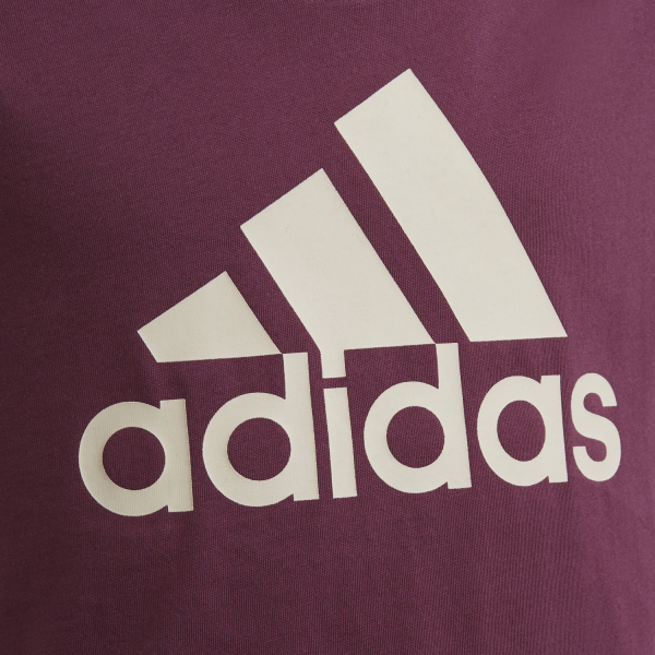 Adidas Essentials Big Logo Kids Girls T-Shirt - Victory Crimson/Halo Blush