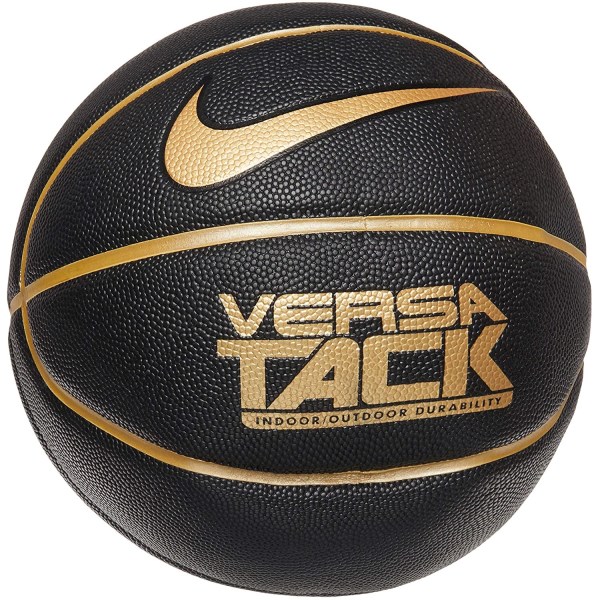 Nike Versa Tack Indoor/Outdoor Basketball - Size 7 - Black/Metallic Gold
