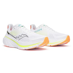 Saucony Guide 17 - Mens Running Shoes - White/Black