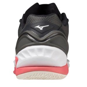 Mizuno Wave Stealth Neo - Womens Netball Shoes - Black Oyster/Sun Kissed Coral/Pastel Lilac