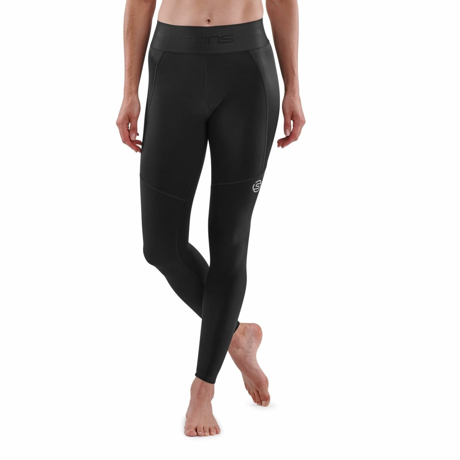 Skins Dnamic Thermal Womens Compression Long Tights (Black/Cloud), BRAND  NEW