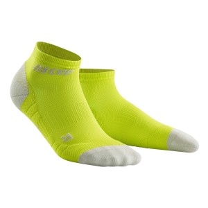 CEP Low Cut Running Socks 3.0 - Lime/Grey