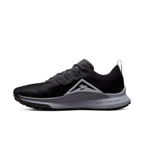 Nike React Pegasus Trail 4 - Mens Trail Running Shoes - Black/Aura/Dark Grey/Wolf Grey