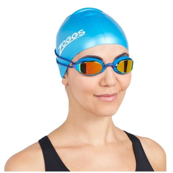 Zoggs Fusion Air Titanium Swimming Goggles - Mirror/Blue/Blue
