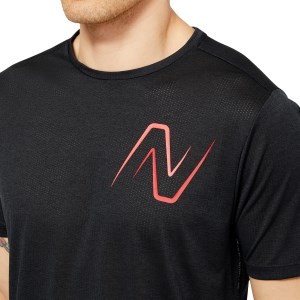 New Balance Impact Run Mens Graphic Running T-Shirt - True Red