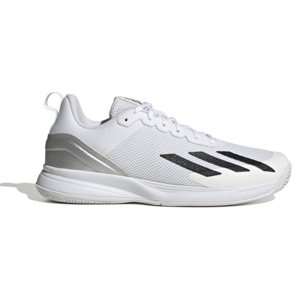 Adidas Courtflash Speed - Mens Tennis Shoes - Cloud White/Core Black/Matte Silver