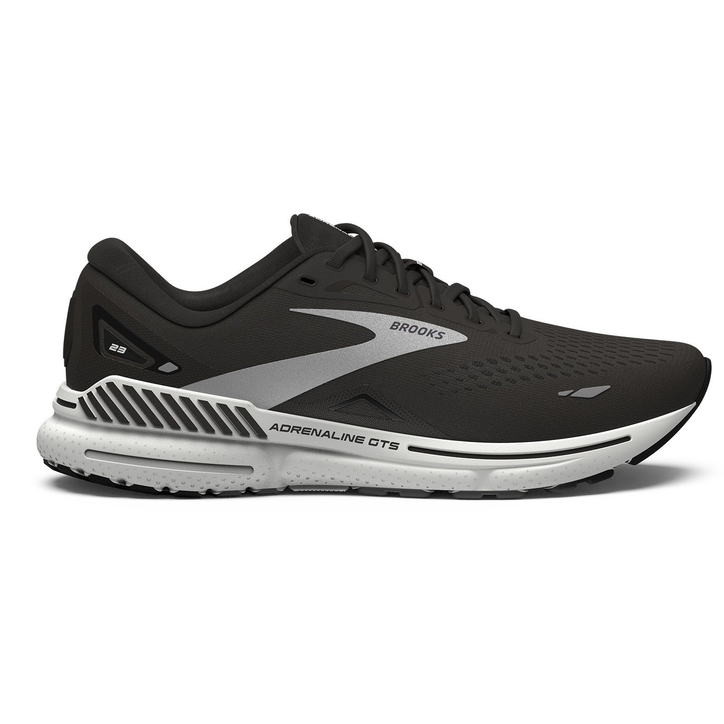 Brooks Adrenaline GTS 23 - Mens Running Shoes - Black/White | Sportitude