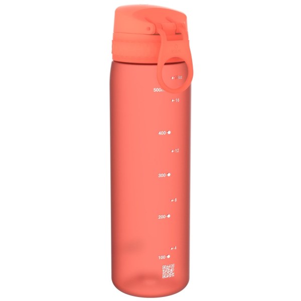 Ion8 Slim BPA Free Water Bottle - 500ml - Coral
