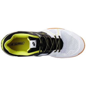 Lotto Jumper 400 - Mens Court Shoes - White/Black/Lime