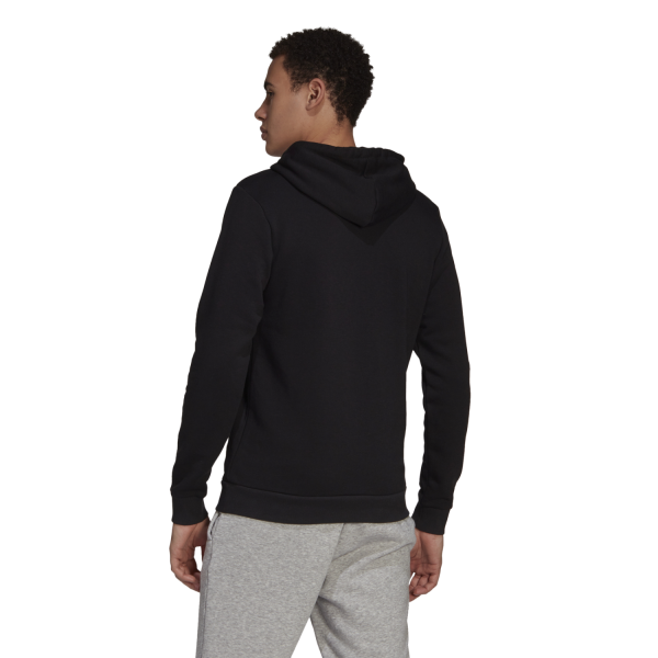 Adidas Essentials Fleece Logo Mens Hoodie - Black/White
