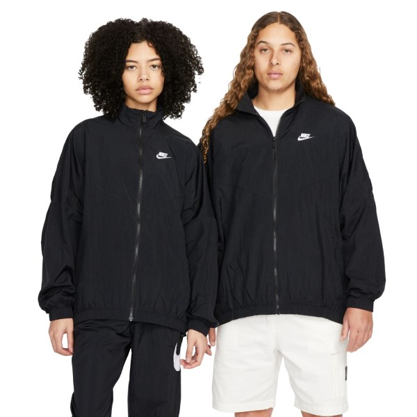 Nike Sportswear Essential Windrunner Woven Womens Running Jacket - Black/Black/White