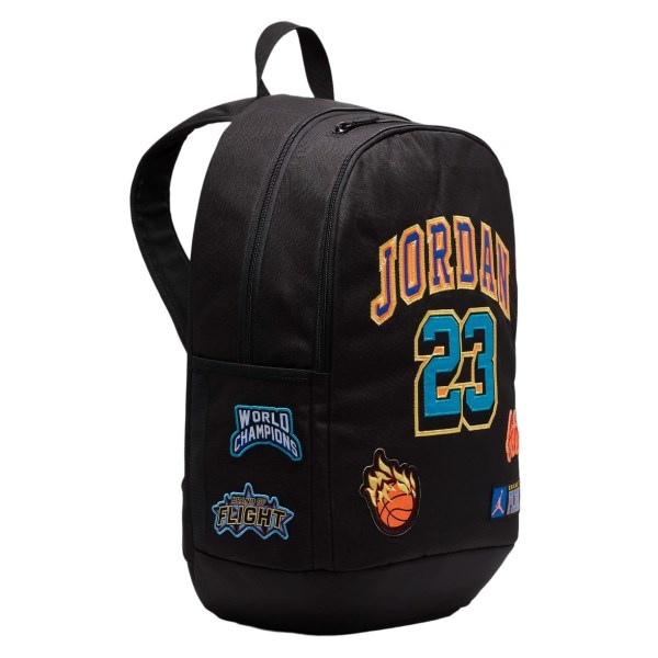 Jordan Patch Pack Kids Backpack - Black/Golden/Blue
