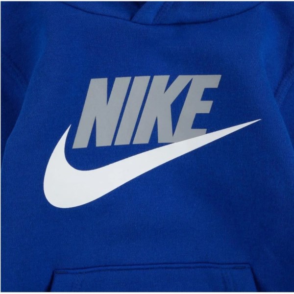 Nike Club Fleece Pullover Little Kids Hoodie - Game Royal/Light Smoke Grey