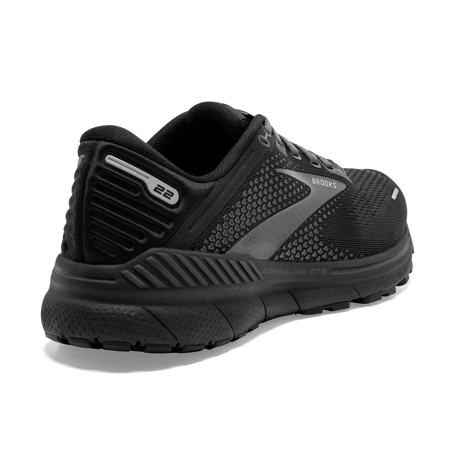 Brooks Adrenaline GTS 22 - Womens Running Shoes - Triple Black/Ebony ...