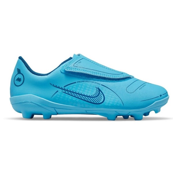 Nike Jr Mercurial Vapor 14 Club MG PS - Kids Multi-Ground Soccer Cleats - Chlorine Blue/Laser Orange