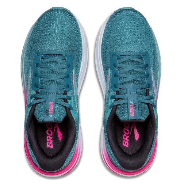 Brooks Ghost Max 2 - Womens Running Shoes - Storm Blue/Pink/Aqua