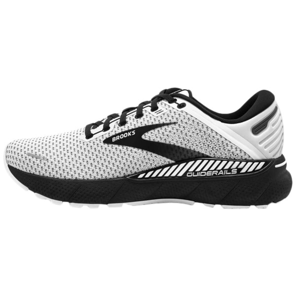 Brooks Adrenaline GTS 22 Knit - Womens Running Shoes - White/Grey/Black