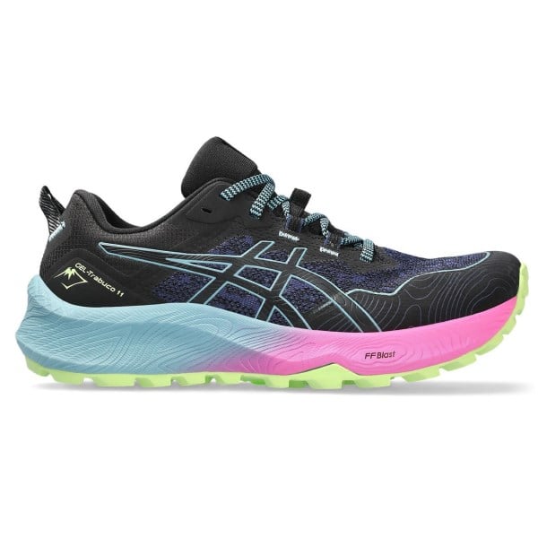 Asics Gel Trabuco 11 - Womens Trail Running Shoes - Black/Gris Blue