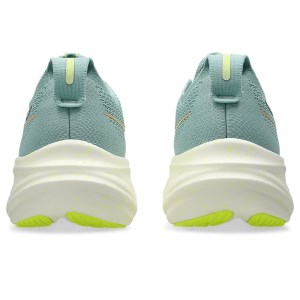 Asics Gel Nimbus 26 - Womens Running Shoes - Light Celadon/Safety Yellow