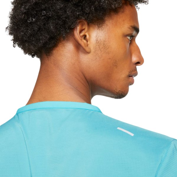 Nike Rise 365 Run Division Mens Running T-Shirt - Chlorine Blue/Reflective Silver