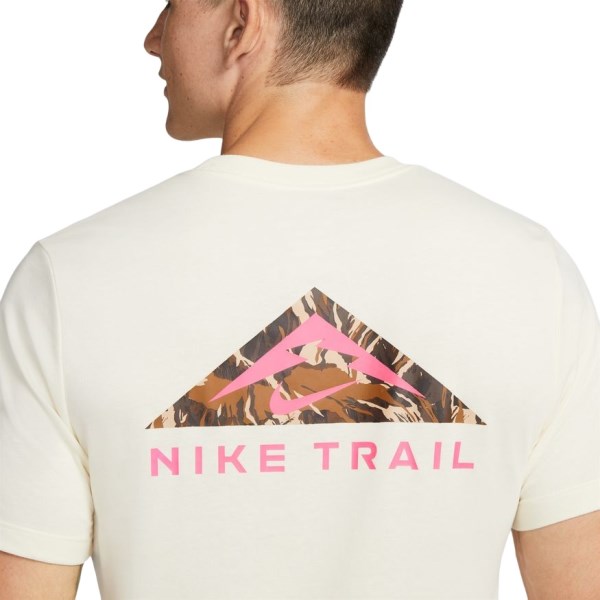 Nike Dri-Fit Mens Trail Running T-Shirt - Coconut Milk