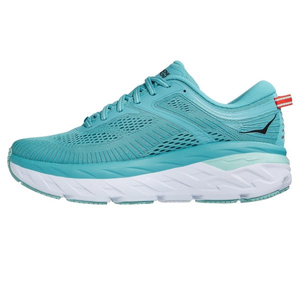 Hoka Bondi 7 - Womens Running Shoes - Aquarelle/Eggshell Blue