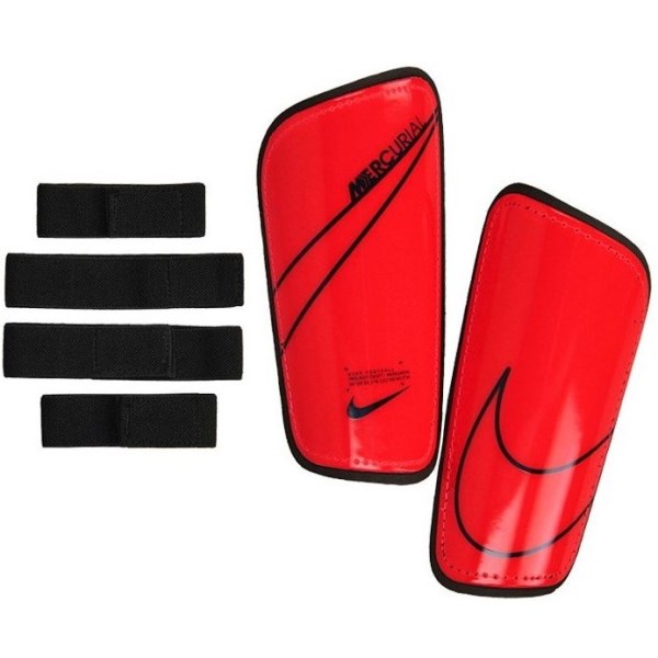 Nike Mercurial Hard Shell Soccer Shin Guards - Laser Crimson/Black