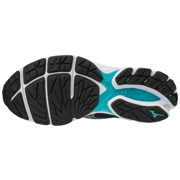 Mizuno Wave Rider 22 - Womens Running Shoes - Black/Blue Curacao