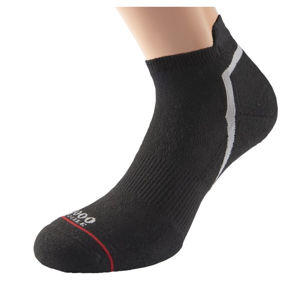 1000 Mile Active Socklet Mens Sports Socks - Single Layer - Black