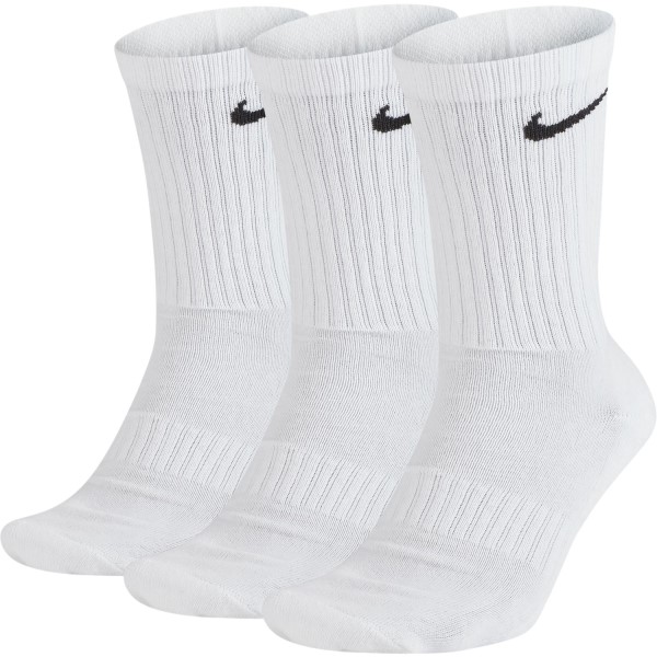 Nike Everyday Cushion Crew Training Socks - 3 Pack - White | Sportitude