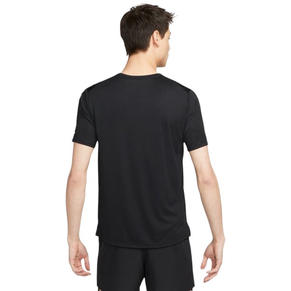 Nike Dri-Fit Run Division Mens Running T-Shirt - Black/Reflective Silver