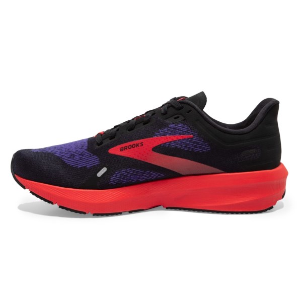 Brooks Launch 9 - Mens Running Shoes - Black/Deep Blue/Red