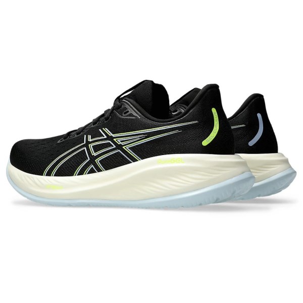 Asics Gel Cumulus 26 - Mens Running Shoes - Black/Safety Yellow