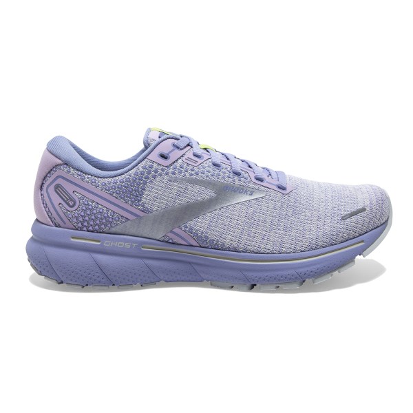 Brooks Ghost 14 Knit - Womens Running Shoes - Lilac/Purple/Lime