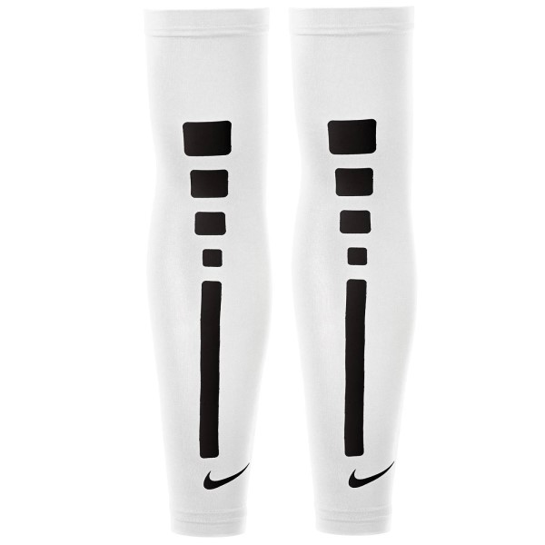 Nike Pro Elite 2.0 Compression Arm Sleeves - White/Black