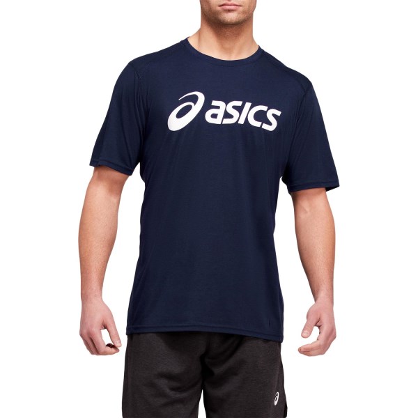 Asics Essential Triblend Mens Training T-Shirt - Peacoat/Brilliant White