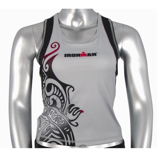 Ironman Womens Tri Top - Silver/Black