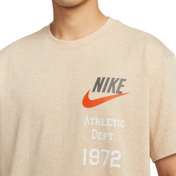 Nike Sportswear Lightweight Knit Mens T-Shirt - Sesame/Heather/Sesame