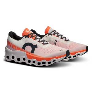 On Cloudmonster 2 - Womens Running Shoes - Undyed/Flame