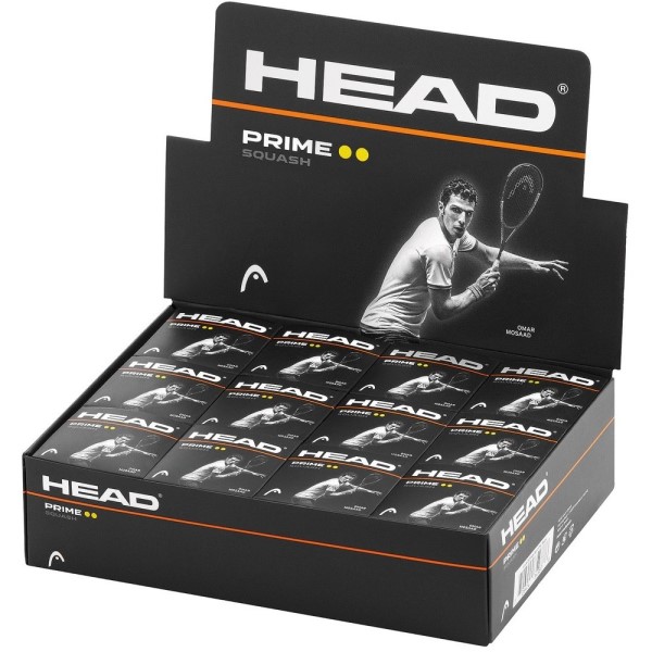 Head Prime Squash Ball - Box Of 12 - Double Dot